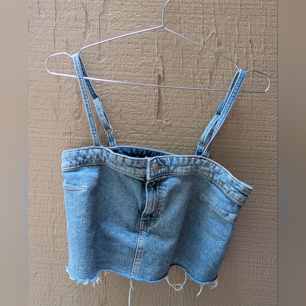 💙Wild Fable Blue Denim Crop Top💙